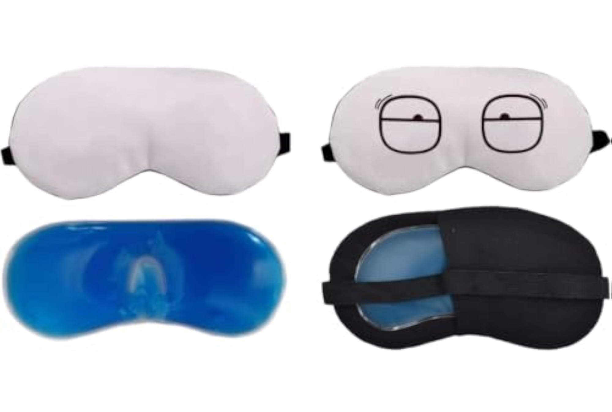 Cooling Gel Eye Mask for Sleeping - Angry Face Design